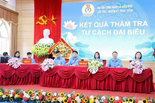 Đại hội Công đoàn xã Kiều Phú lần thứ I: Khẳng định vai trò đại diện, chăm lo cho người lao động