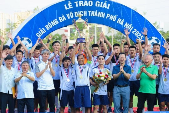 Xã Hoài Đức đăng quang Giải bóng đá vô địch TP Hà Nội 2025