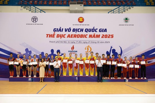 Hà Nội xếp Nhì toàn đoàn Giải vô địch quốc gia Thể dục Aerobic năm 2025