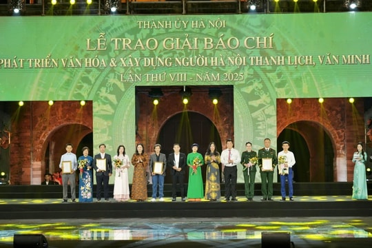 Giải Báo chí về phát triển văn hóa và xây dựng người Hà Nội thanh lịch, văn minh lần thứ VIII - năm 2025