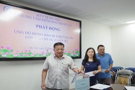 CDC Hà Nội phát động ủng hộ nhân dân bị thiệt hại do bão lụt