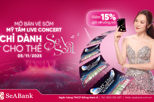 SeABank mang cơ hội săn vé miễn phí cho khách hàng trải nghiệm Mỹ Tâm Live Concert 2025