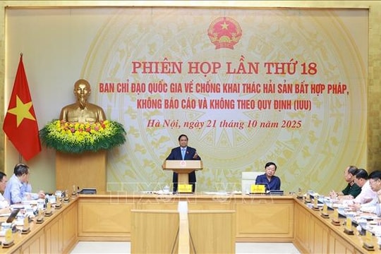 Thủ tướng Phạm Minh Chính: Đánh giá cán bộ thực hiện chống khai thác IUU theo Quy định của Bộ Chính trị