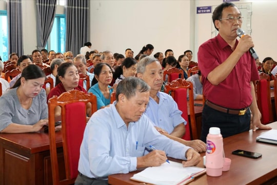 Phường Tùng Thiện: Người dân quan tâm vấn đề môi trường, cấp giấy chứng nhận quyền sử dụng đất