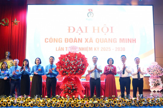 Công đoàn xã Quang Minh tích cực chăm lo cho người lao động