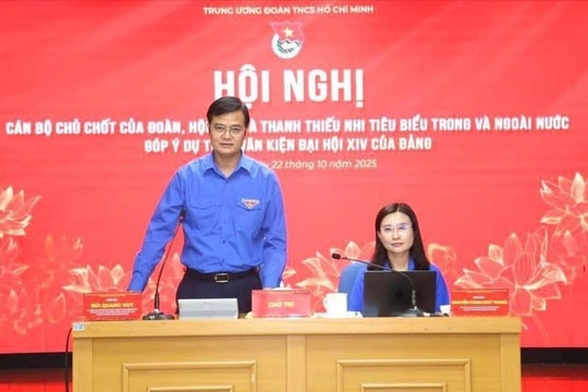 Đóng góp ý kiến vào dự thảo Văn kiện Đại hội Đảng toàn quốc lần thứ XIV Hơn 4.000 điểm cầu kết nối tuổi trẻ Việt Nam góp ý dự thảo văn kiện Đại hội XIV của Đảng