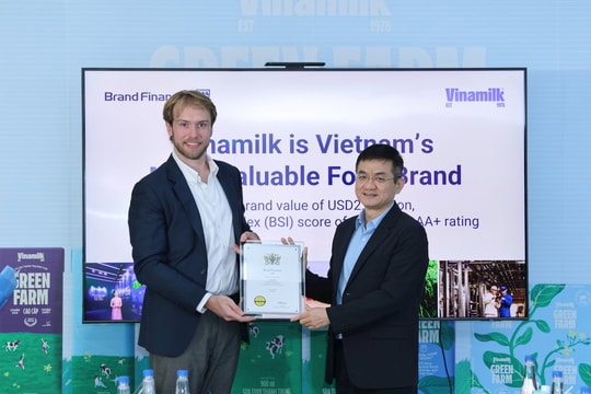 Vinamilk gia nhập nhóm 5% thương hiệu mạnh nhất toàn cầu