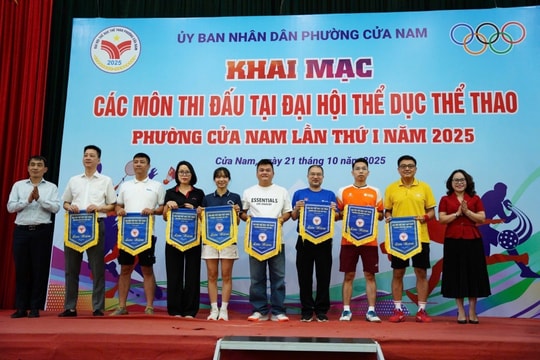 Gần 2.000 vận động viên tranh tài tại Đại hội TDTT phường Cửa Nam lần thứ I