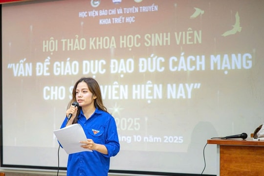 Sinh viên Học viện Báo chí và Tuyên truyền thảo luận về đạo đức cách mạng