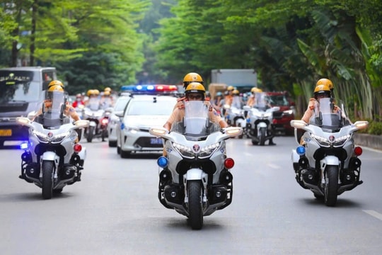 Cảnh sát giao thông Hà Nội Sẵn sàng phương án bảo đảm an toàn Lễ mở ký Công ước Hà Nội