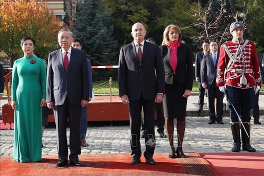Lễ đón Tổng Bí thư Tô Lâm và Phu nhân thăm chính thức Cộng hòa Bulgaria