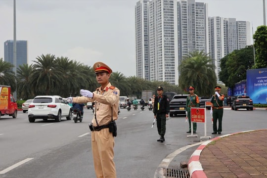 Hà Nội: Phân luồng giao thông phục vụ Lễ mở ký Công ước Hà Nội