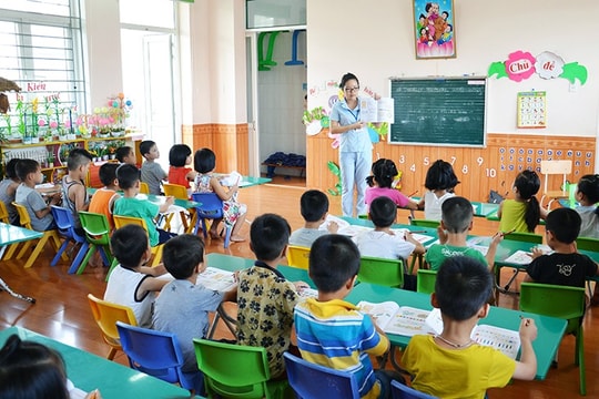 Con công nhân khu công nghiệp học mầm non tư thục được hỗ trợ 150.000 đồng/tháng