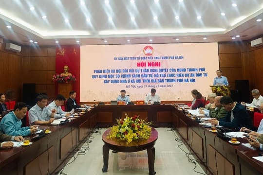 UB MTTQ TP Hà Nội: Phản biện xã hội đối với Dự thảo Nghị quyết của HĐND thành phố về nhà ở xã hội
