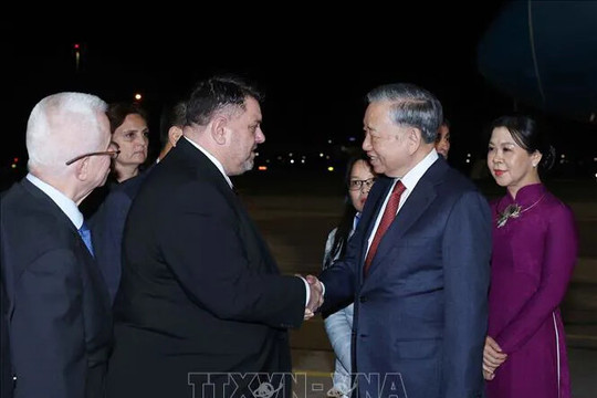 Tổng Bí thư Tô Lâm và Phu nhân bắt đầu thăm chính thức Cộng hòa Bulgaria
