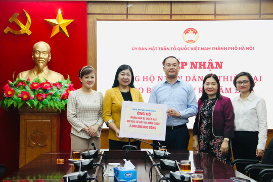 Nhân dân phường Đống Đa ủng hộ hơn 2 tỷ đồng hỗ trợ đồng bào vùng lũ