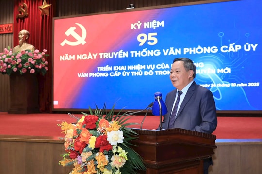 Văn phòng cấp ủy các cấp của Thủ đô phải là cơ quan đi đầu về chuyển đổi số