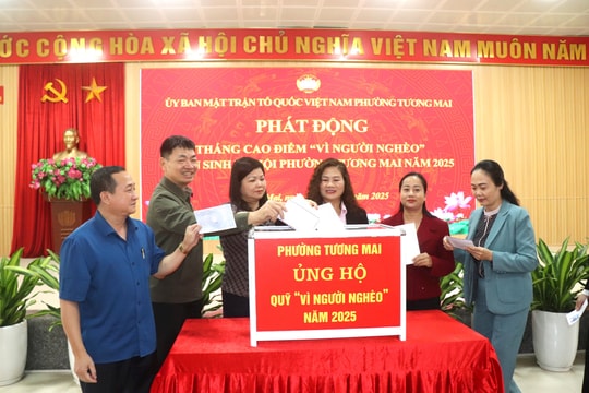 Quỹ “Vì người nghèo” phường Tương Mai đạt hơn 950 triệu đồng