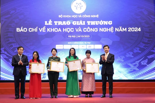 24 tác phẩm/nhóm tác phẩm đoạt giải báo chí về Khoa học và công nghệ năm 2024