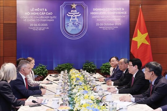 Chủ tịch nước Lương Cường tiếp đồng Bộ trưởng về Ngoại giao và Thương mại Australia