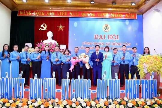 Công đoàn xã Hồng Vân nhiệm kỳ 2025 - 2030 với khí thế mới, quyết tâm mới