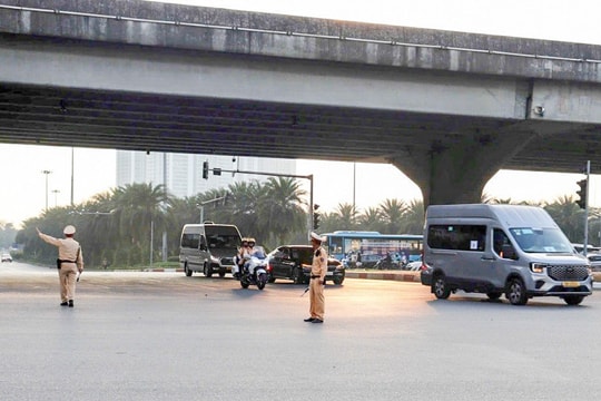 Ghi nhận ngày đầu công tác bảo vệ an ninh, an toàn Lễ mở ký Công ước Hà Nội 2025