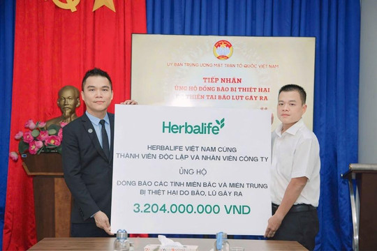Hơn 3,2 tỷ hỗ trợ đồng bào miền Bắc và miền Trung bị thiệt hại do bão