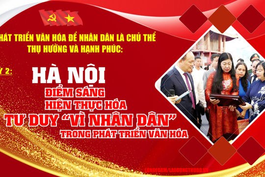 Phát triển văn hóa để Nhân dân là chủ thể thụ hưởng và hạnh phúc: Tầm nhìn của Đảng, hành động từ Thủ đô Kỳ 2: Hà Nội - điểm sáng hiện thực hóa tư duy "vì Nhân dân" trong phát triển văn hóa