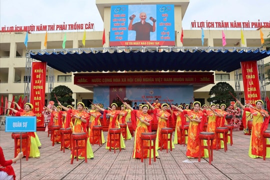 Sôi nổi Đại hội thể dục - thể thao xã Liên Minh lần thứ I