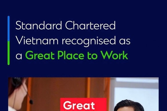Ngân hàng Standard Chartered Việt Nam được vinh danh “Nơi làm việc tốt nhất” năm 2025
