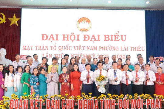 TP Hồ Chí Minh MTTQ phường Lái Thiêu khẳng định vai trò nòng cốt trong giai đoạn mới