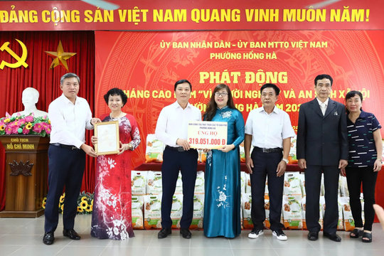 Phường Hồng Hà phát động Tháng cao điểm "Vì người nghèo" và an sinh xã hội năm 2025