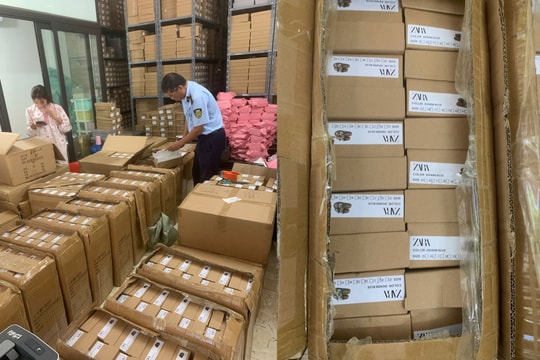 Hà Nội: Phát hiện, xử lý hơn 7.000 đôi giày, dép nghi giả mạo nhãn hiệu ZARA