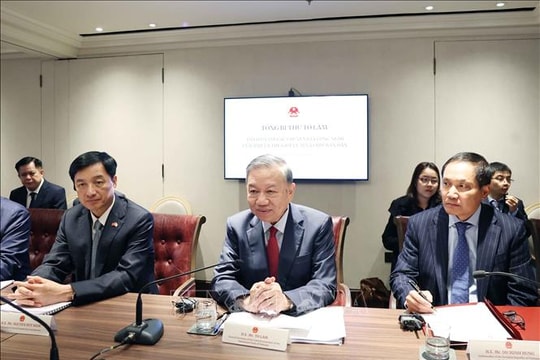 Tổng Bí thư Tô Lâm dự tọa đàm về công nghệ AI và chip bán dẫn tại Anh