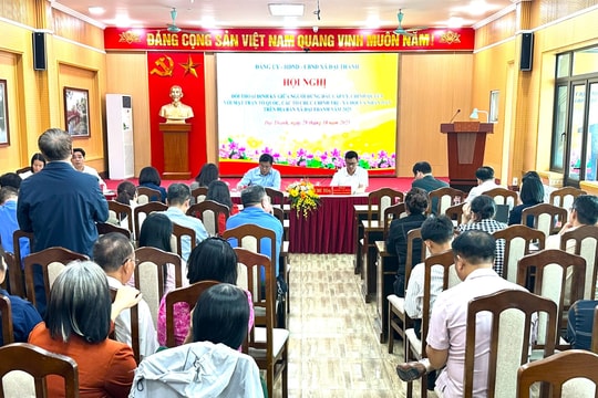 Xã Đại Thanh tiếp xúc, đối thoại giữa người đứng đầu cấp ủy, chính quyền với Nhân dân