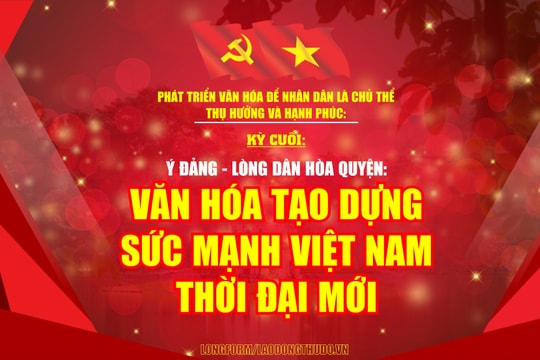 Phát triển văn hóa để Nhân dân là chủ thể thụ hưởng và hạnh phúc: Tầm nhìn của Đảng, hành động từ Thủ đô Kỳ cuối: Ý Đảng - Lòng dân hòa quyện: Văn hóa tạo dựng sức mạnh Việt Nam thời đại mới
