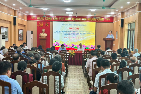 Xã Đại Thanh: Thẳng thắn, trách nhiệm trong đối thoại trực tiếp với người đứng đầu cấp ủy, chính quyền