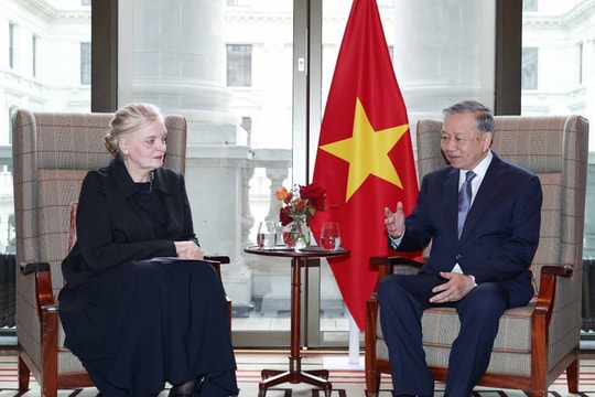 Tổng Bí thư Tô Lâm tiếp lãnh đạo một số tập đoàn, tổ chức tài chính quốc tế