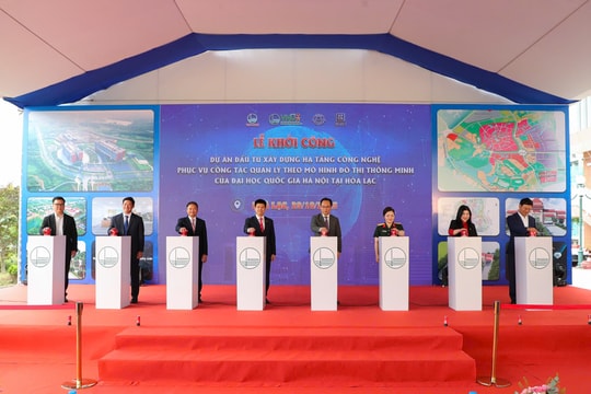 Khởi công dự án hạ tầng công nghệ đô thị thông minh tại Hòa Lạc