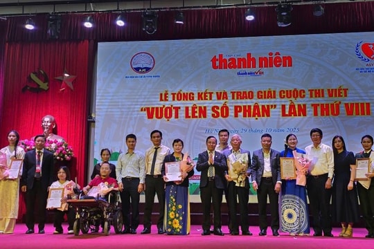 “Chuyện của Châu” giành giải Đặc biệt Cuộc thi viết “Vượt lên số phận” lần thứ VIII