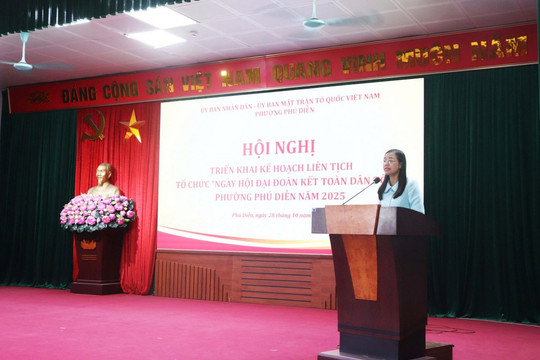 Ủy ban MTTQ Việt Nam phường Phú Diễn sẵn sàng cho Ngày hội Đại đoàn kết toàn dân tộc 2025