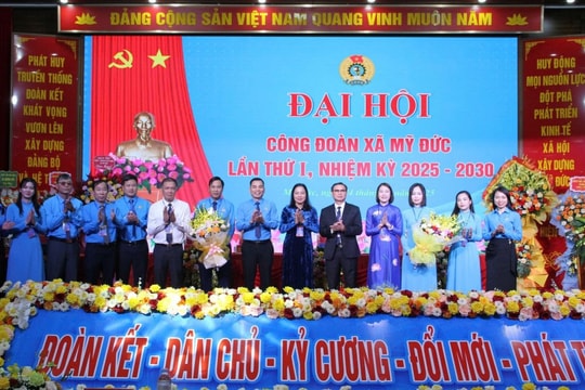 Công đoàn xã Mỹ Đức vững bước trong giai đoạn mới