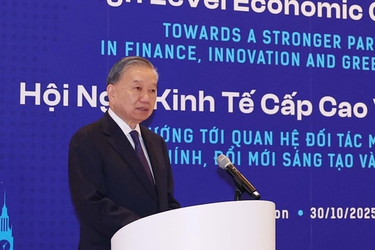 Tổng Bí thư Tô Lâm phát biểu tại Hội nghị Kinh tế cấp cao Việt Nam - Anh