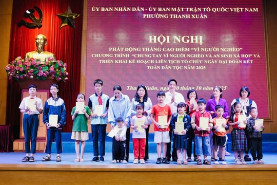 Phường Thanh Xuân Lan tỏa tấm lòng nhân ái, chung tay vì người nghèo