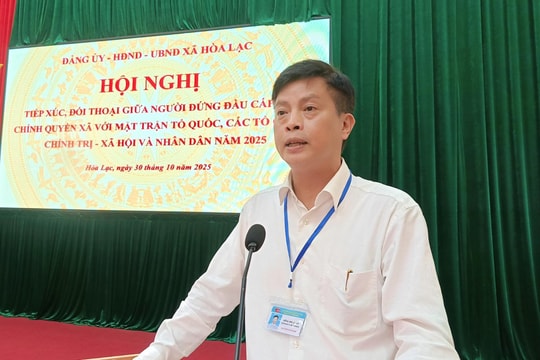 Xã Hòa Lạc: Tăng cường đối thoại, củng cố niềm tin của nhân dân