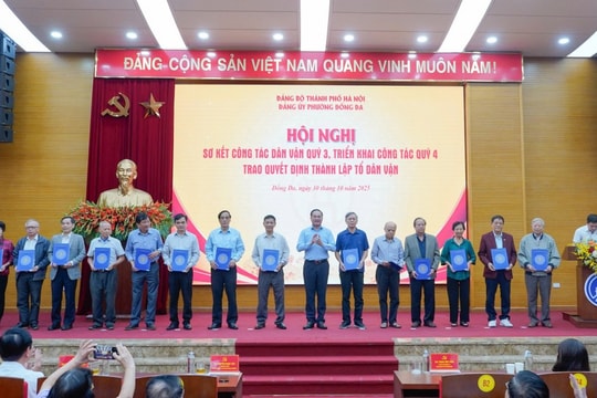 Phường Đống Đa: Kiện toàn 59 Tổ Dân vận tổ dân phố
