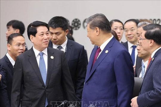 Chủ tịch nước Lương Cường gặp Tổng Bí thư, Chủ tịch Trung Quốc Tập Cận Bình