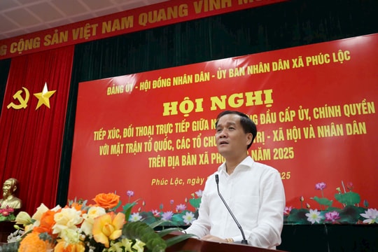 Xã Phúc Lộc đối thoại trực tiếp với nhân dân, cùng tháo gỡ khó khăn