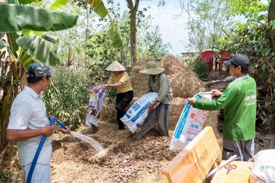Xử lý phụ phẩm nông nghiệp giảm phát thải khí mê-tan