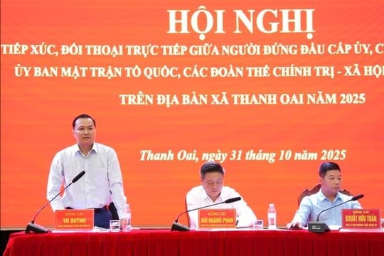 Người dân xã Thanh Oai kiến nghị về đất đai, trật tự xây dựng, giải phóng mặt bằng